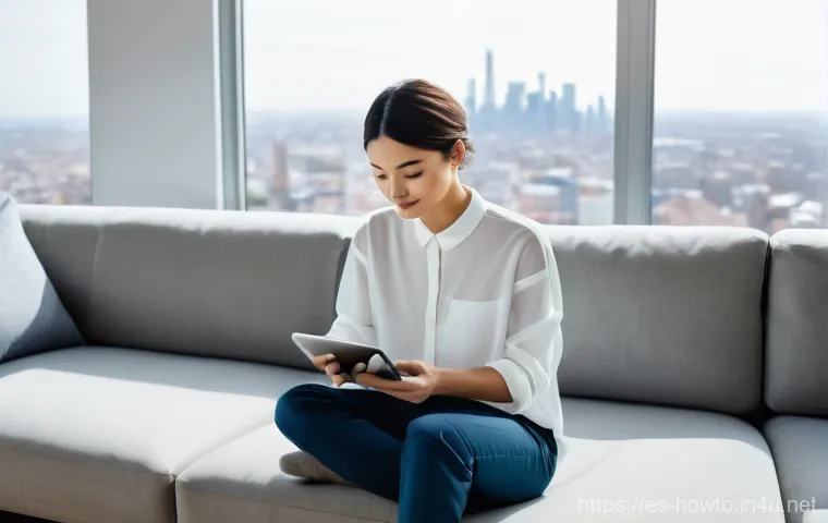 IFTTT 활용법 - **Prompt 1: Effortless Smart Home Morning**
"A cozy, sun-drenched modern living room with large ...