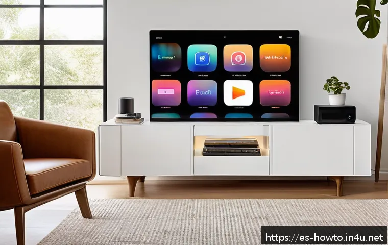 아이튠즈 활용법 - A modern home music setup showcasing a sleek Apple device screen displaying dynamic playlists in a s...